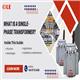 What is a single-phase transformer? Structure, pplications, and installation guide