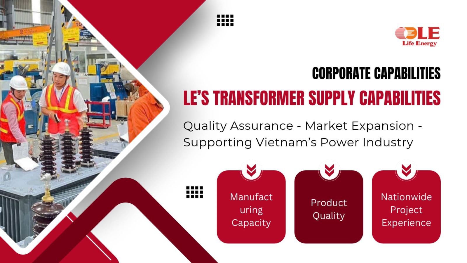 LE’s Distribution Transformer Manufacturing and Supply Capabilities