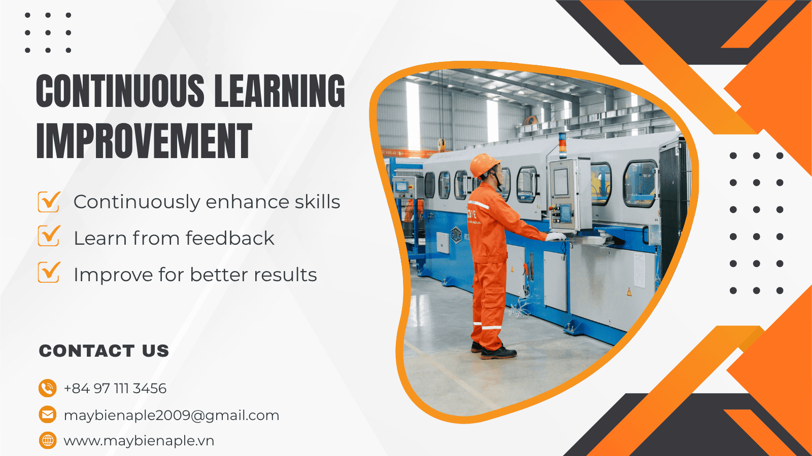 Continuous improvement enhances performance