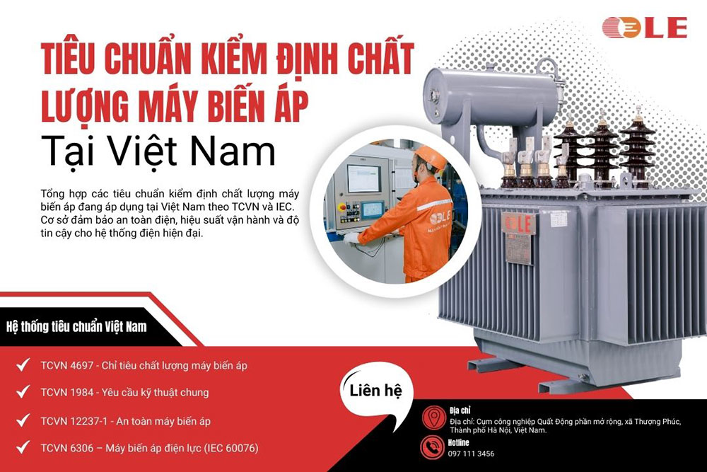 Tiêu chuẩn kiểm định chất lượng máy biến áp tại Việt Nam theo TCVN và IEC